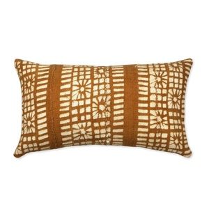 Authentic mudcloth lumbar pillow NWOT 10x18